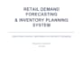 build demand forecasting and inventory planning models in python